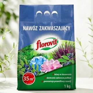 Nawóz zakwaszający - idealny dla roślin kwaśnolubnych - Florovit - 1 kg
