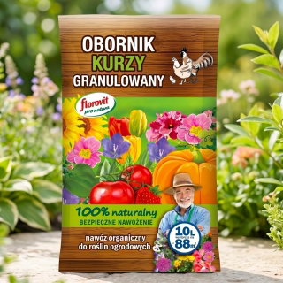 Ekologiczny obornik kurzy - granulowany - Florovit - 10 litrów