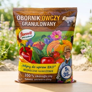 Ekologiczny obornik owczy - granulowany - Florovit - 5 litrów
