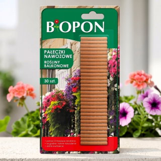 Pałeczki nawozowe do zasilania roślin balkonowych - Biopon - 30 szt.
