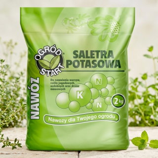 Saletra potasowa - nawóz azotowo-potasowy do ogrodu - granulki - 2 kg