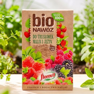 BIO Nawóz do truskawek, malin i jeżyn - do upraw ekologicznych - Florovit - 700 g
