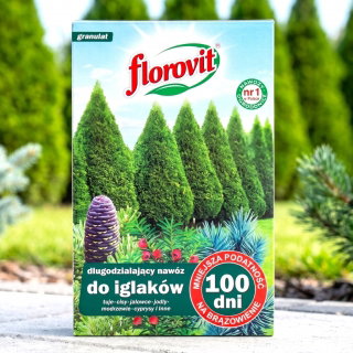 Długodziałający nawóz do iglaków - 100 dni - Florovit - 1 kg