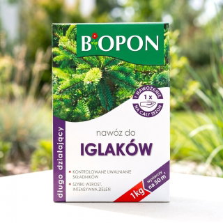 Długo działający nawóz do iglaków - Biopon - 1 kg