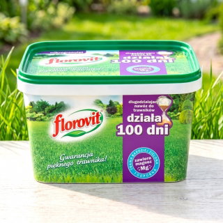 Długodziałający nawóz do trawników - 100 dni - Florovit - 4 kg