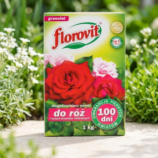 Długo działający nawóz 100 dni do róż i innych roślin kwitnących - Florovit - 1 kg