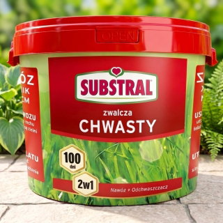 Nawóz 100 dni do trawników + odchwaszczacz - 2 w 1 - Substral - 5 kg