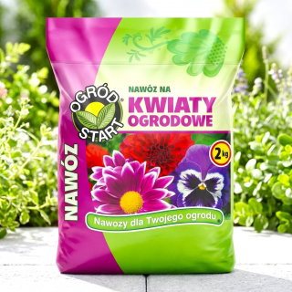 Nawóz do kwiatów ogrodowych - wzmacnia wzrost, zdrowotność i kwitnienie - Ogród-Start - 2 kg