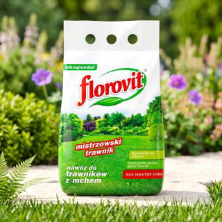 Nawóz do trawników z mchem - Florovit - 5 kg