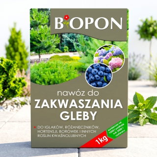 Nawóz zakwaszający glebę - Biopon - 1 kg