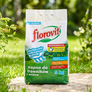 Wapno do trawników porastanych przez mech - Florovit - 5 kg