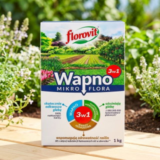 Wapno granulowane 3 w 1 - wapno, pożyteczne organizmy i humus - Mikroflora - Florovit - 1 kg