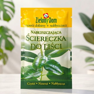 Nabłyszczająca ściereczka do liści - czyści i nawozi!