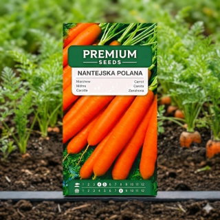 Marchew Nantejska Polana - średnio wczesna - 5100 nasion