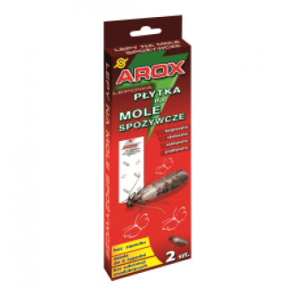 Płytka z lepem na mole spożywcze - Arox - 2 sztuki
