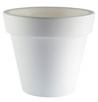 Osłonka okrągła Ibiza - 35 cm - biała