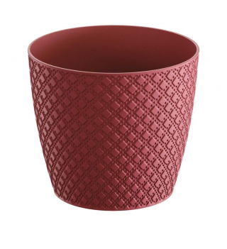 Doniczka okrągła Orient - 16 cm - malinowy