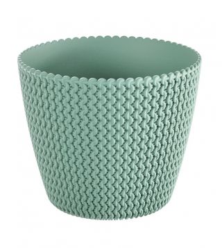 Doniczka okrągła Splofy - 26 cm - szałwia