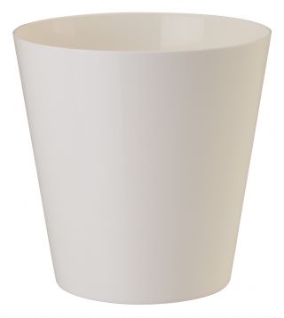 Osłonka okrągła Vulcano - 19 cm - biała