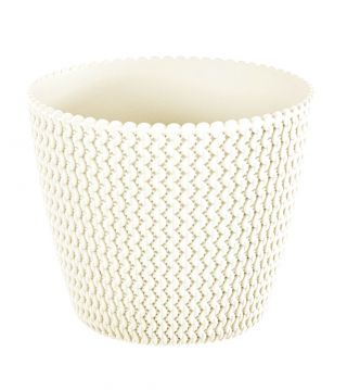 Doniczka okrągła Splofy - 26 cm - kremowy