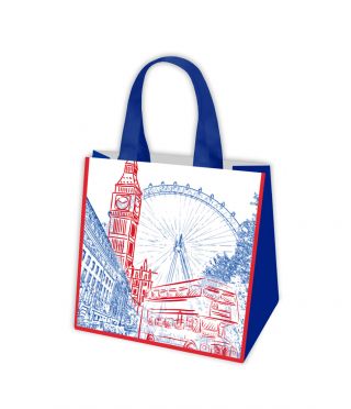 Torba na zakupy - Podróże Europy - Londyn - 34 x 36 x 22 cm