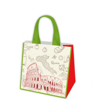 Torba na zakupy - Podróże Europy - Rzym - 34 x 36 x 22 cm