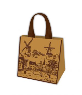 Torba na zakupy - Podróże Europy - Amsterdam - 34 x 36 x 22 cm