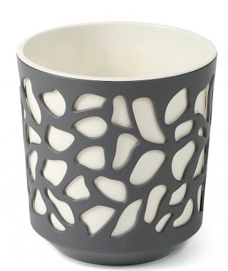 Osłonka dwukolorowa Duet - 25,5 cm - antracyt / kremowy