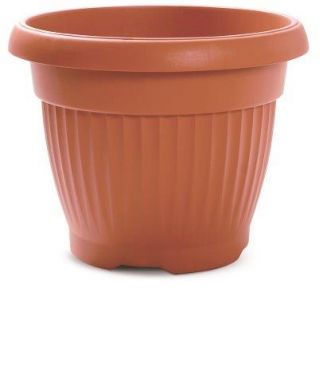 Doniczka zewnętrzna Terra z podstawką - średnica 30 cm - terakota