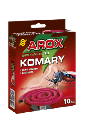 Spirale odstraszające komary i inne owady latające - Geranium - 10 sztuk