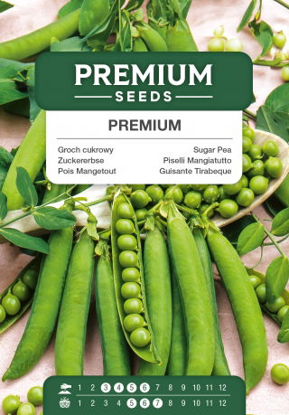 Groszek Premium - cukrowy, bardzo wczesny