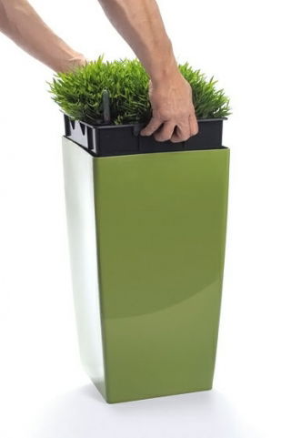 Wkład do wysokiej doniczki kwadratowej 16 cm - Prosperplast