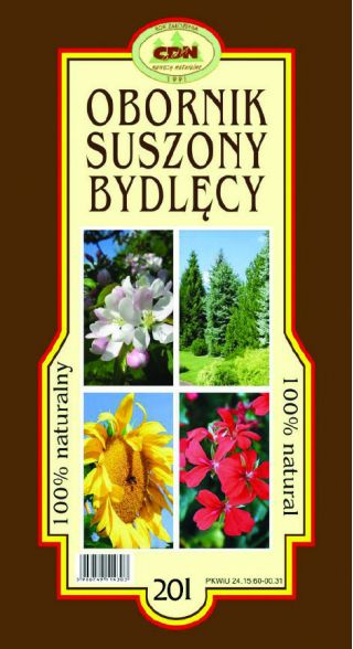 Obornik bydlęcy suszony - 20 litrów