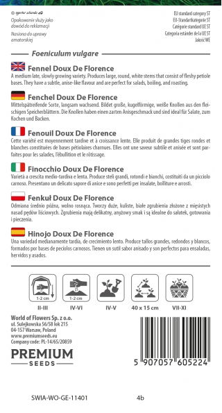 Fenkuł, Koper włoski Doux de Florence