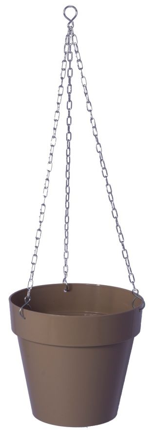 Osłonka okrągła wisząca Ibiza - 20 cm - beżowa (cafe latte)