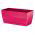 Podłużna doniczka z podstawką Coubi 24 x 12 cm - Ziołówka - Malinowa - Prosperplast