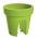 Lofly - Lekka doniczka do montowania na balustradzie 24,5 cm - limonka