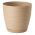 Doniczka okrągła + podstawka Sahara petit - 19 cm - cafe latte