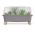 Domowy ogród z drewnianym akcentem z pokrywą - Szklarenka domowa Respana Planter - 77 cm - kamienny szary