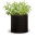 Doniczka okrągła duża - śr. 43,7 cm - Cylinder Planter - brązowa