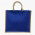 Torba jutowa - 40 x 35 x 15 cm - kolor niebieski