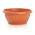 Doniczka zewnętrzna niska Terra + podstawka - 25 cm - terakota