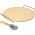 Okrągły kamień do pizzy z uchwytem i nożykiem - 33 cm