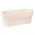 Osłonka z koronkowym wykończeniem, ażurowa Rosa - 30 x 11,7 cm - jasny beż