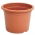 Doniczka + podstawka okrągła Plastica - 15 cm - terakota