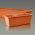Zestaw balkonowy Agro - doniczka, podstawka, uchwyt - Terakota - 50 cm