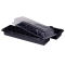 Miniszklarenka czarna 47 x 15 cm z 18 doniczkami + druga GRATIS