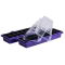 Miniszklarenka fioletowa 47 x 15 cm z 18 doniczkami + druga GRATIS