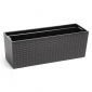 Kwietnik Begonia rattan grafit - 19 x 56 cm