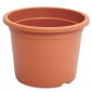 Doniczka okrągła Plastica - 15 cm - terakota
